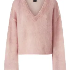 Шерстяной свитер с V-образным вырезом Шерстяной свитер с V-образным вырезом