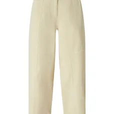 Укороченные брюки со вставками