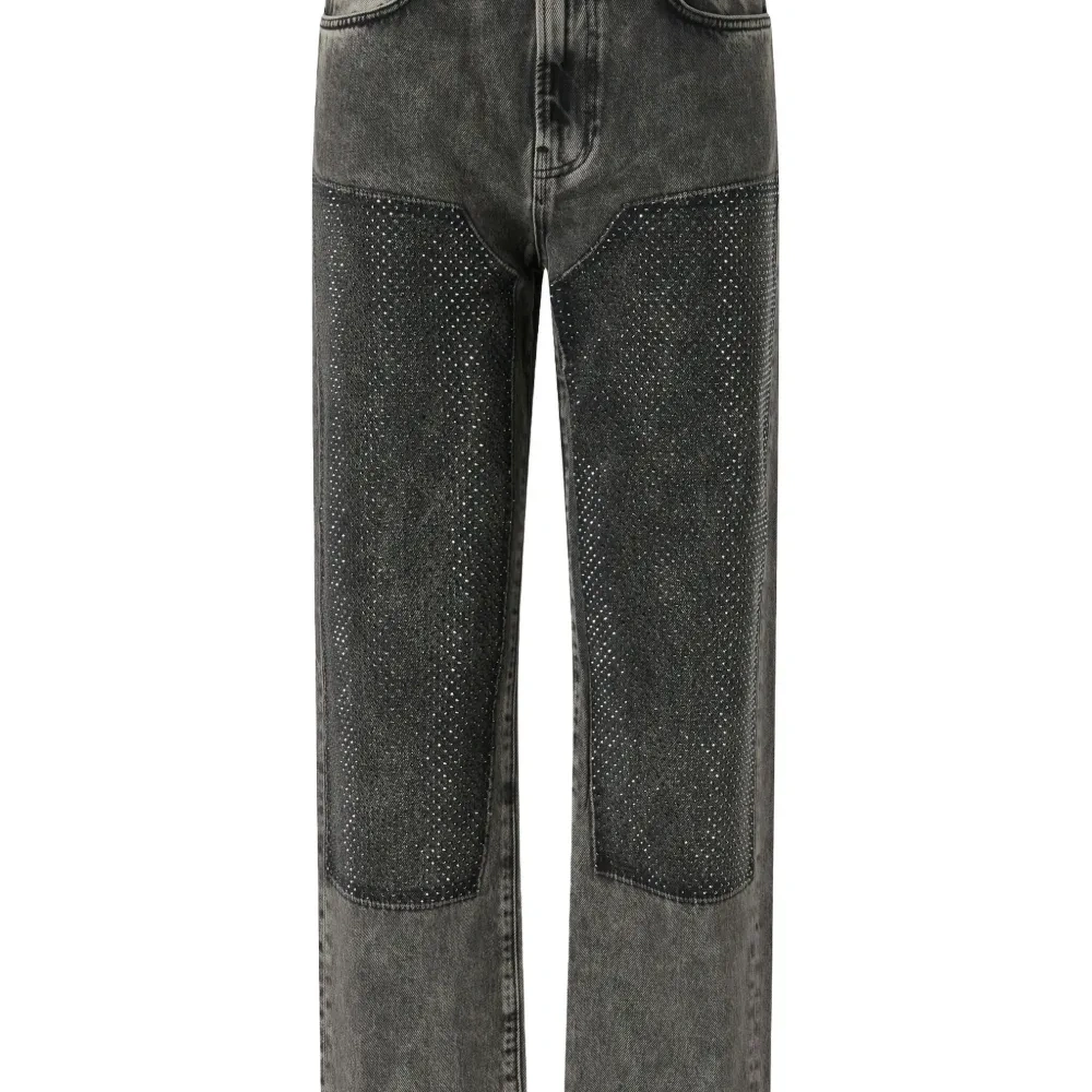 Джинсы с кристаллами