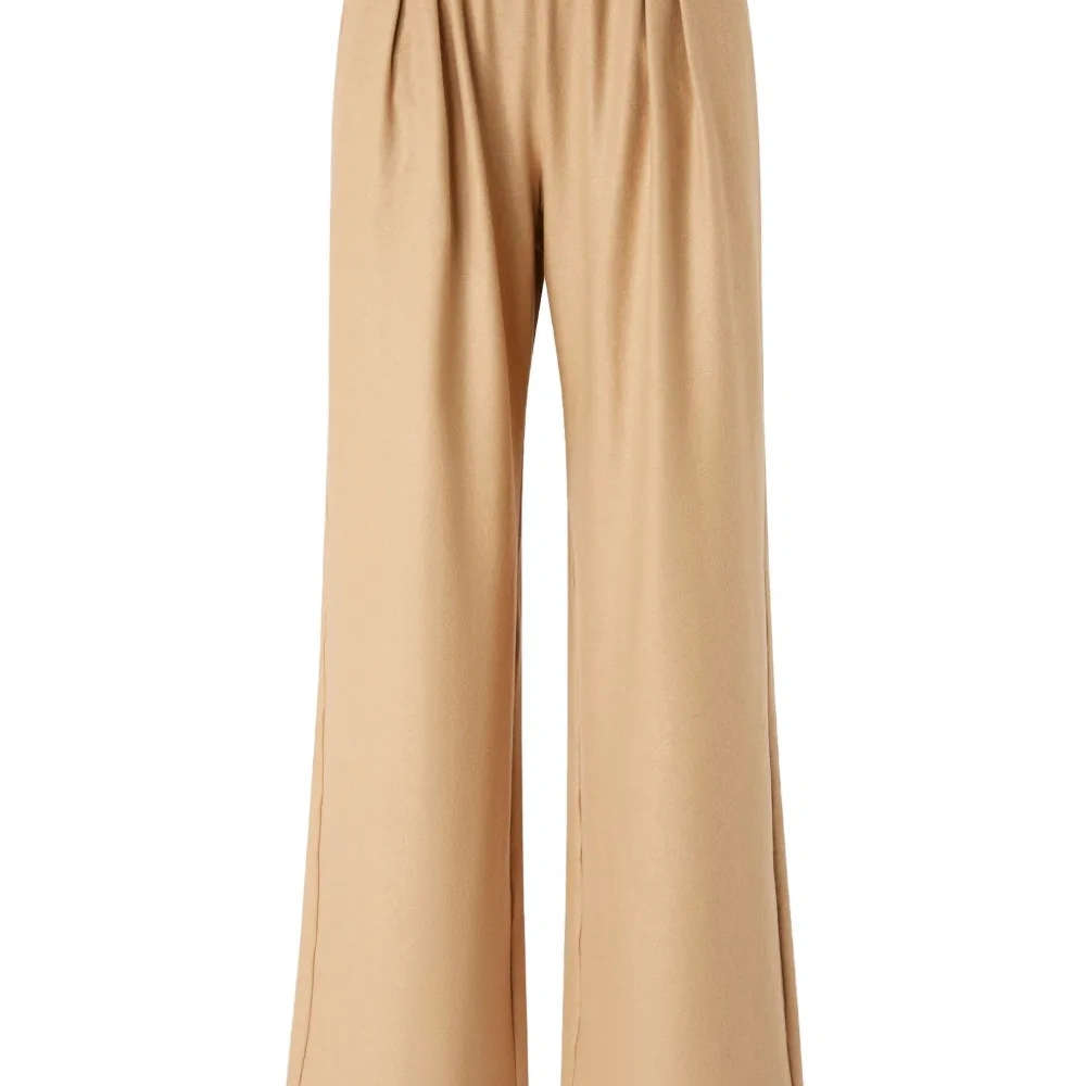 Брюки с эластичным поясом и складками