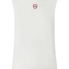 Топ с вышивкой без рукавов