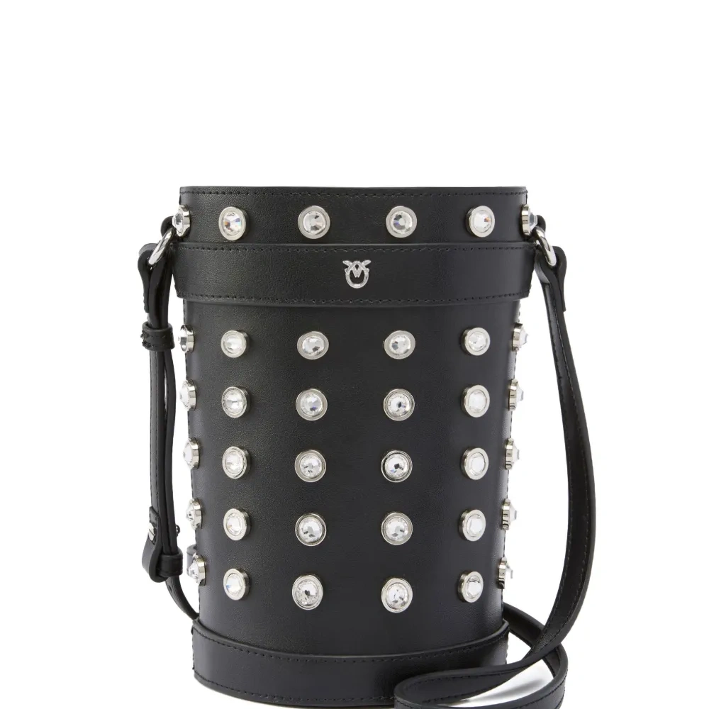 Сумка-ведро с кристаллами