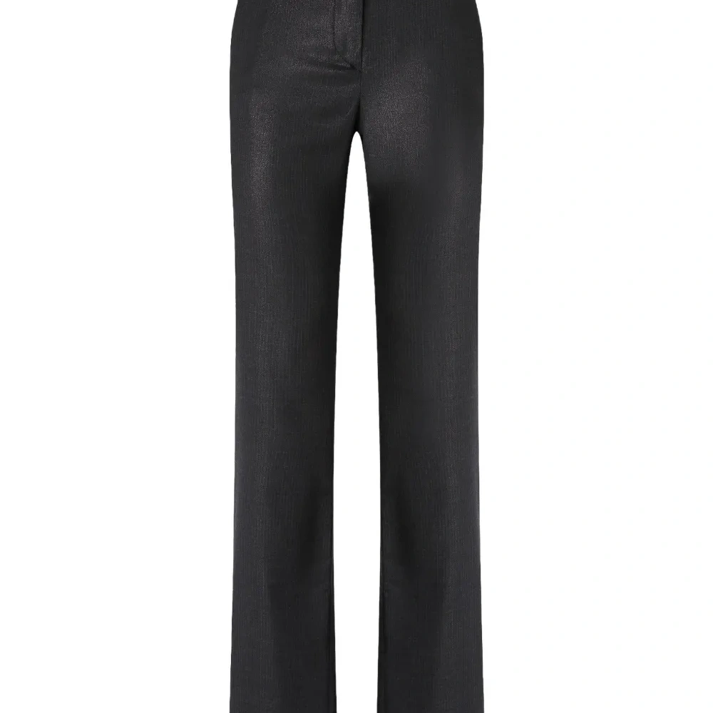 Брюки с эффектом металлик