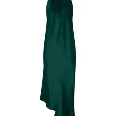 Асимметричное миди-платье на шее-халтер