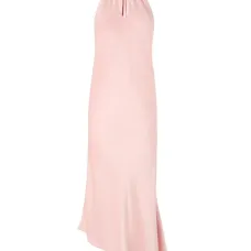 Асимметричное миди-платье на шее-халтер