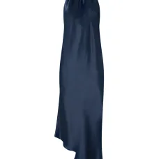 Асимметричное миди-платье на шее-халтер