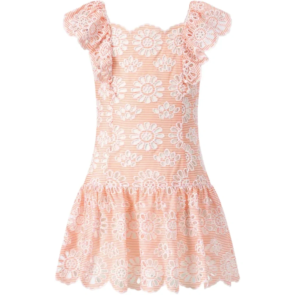 Мини-платье с оборками