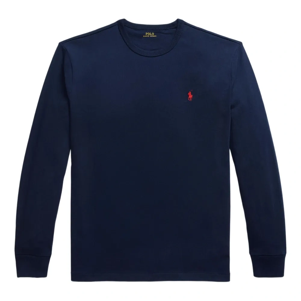 топ с круглым вырезом и длинными рукавами