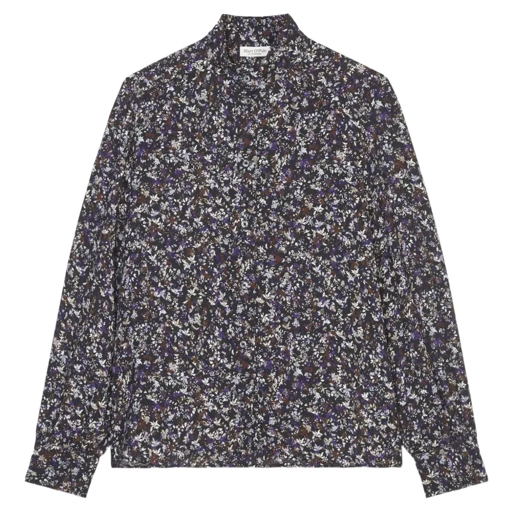 рубашка с цветочным принтом