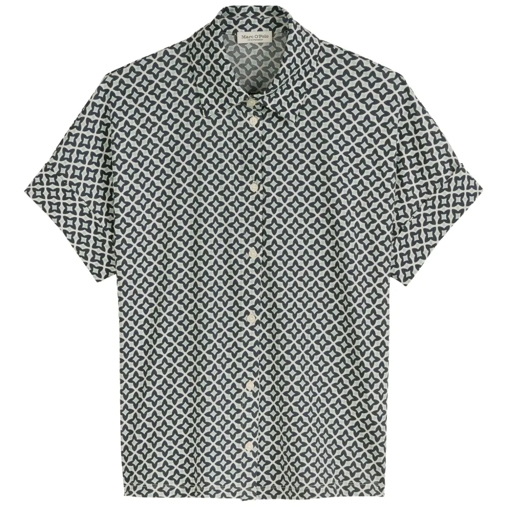 рубашка с короткими рукавами и принтом