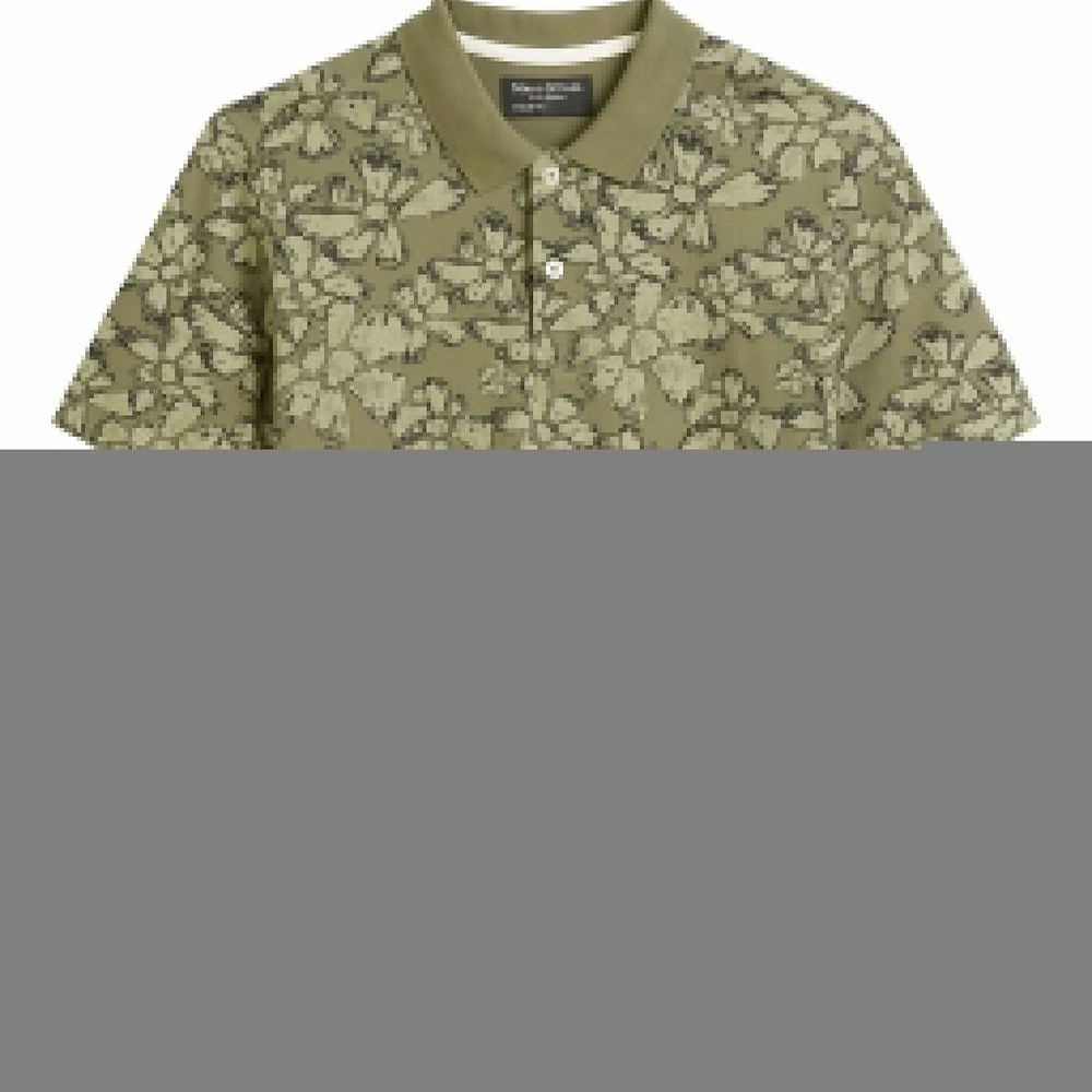 рубашка поло с цветочным принтом