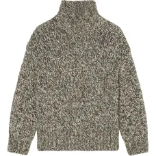 Фактурный свитер с высоким воротником