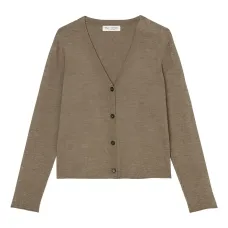 кардиган на пуговицах с V-образным вырезом