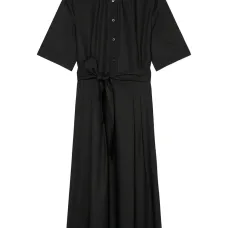 платье миди на пуговицах с поясом платье миди на пуговицах с поясом