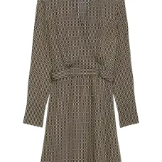 платье с геометричным узором