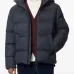 стеганый пуховик с капюшоном