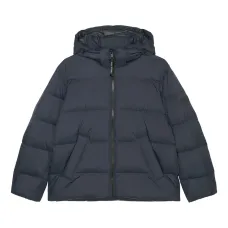 стеганый пуховик с капюшоном