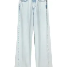 джинсы с эффектом потертости