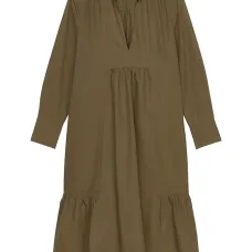 плиссированное платье миди с длинными рукавами плиссированное платье миди с длинными рукавами