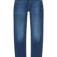 джинсы с нашивкой-логотипом