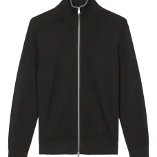 кардиган на молнии с высоким воротником