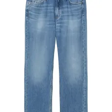 джинсы с эффектом потертости