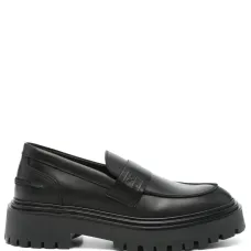 лоферы на каблуке