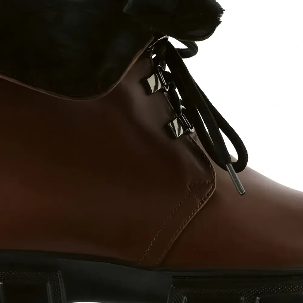 ботинки Winter на массивной подошве