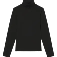 Лонгслив с высоким воротником