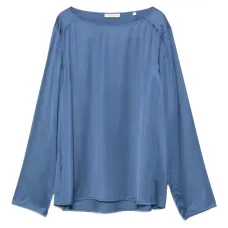 Топ с вырезом-лодочкой и длинными рукавами