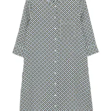 Платье-рубашка длины миди с геометричным принтом Платье-рубашка длины миди с геометричным принтом