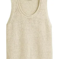 трикотажный топ без рукавов трикотажный топ без рукавов