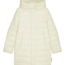 стеганое пальто с капюшоном