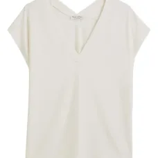 футболка с V-образным вырезом и рукавами кап футболка с V-образным вырезом и рукавами кап