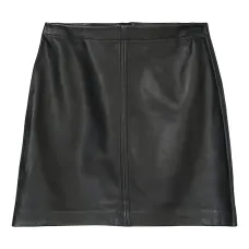 кожаная юбка мини