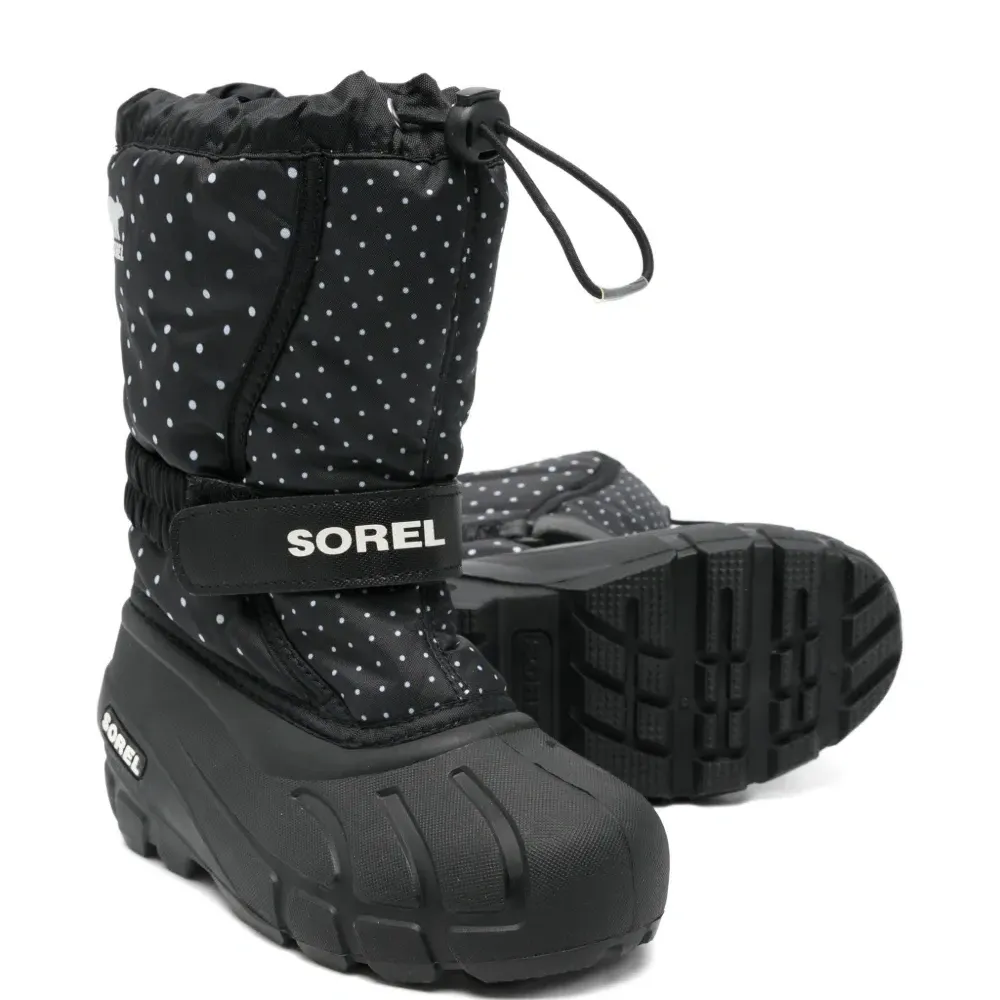 Сапоги с ремешком в горошек