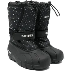 Сапоги с ремешком в горошек