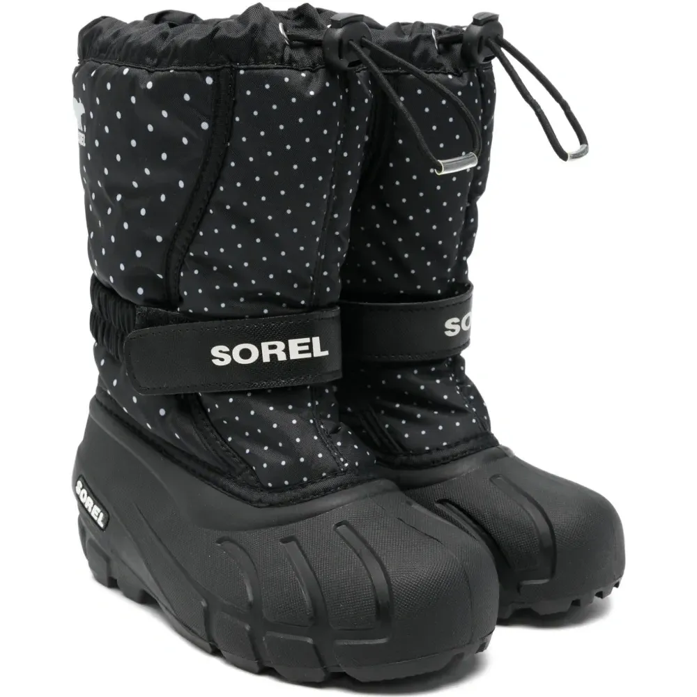 Сапоги с ремешком в горошек