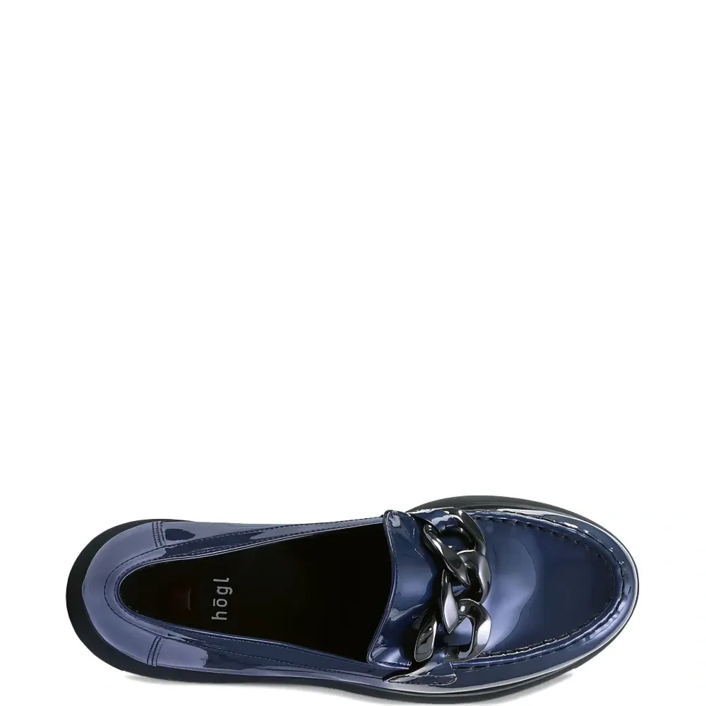 Лакированные лоферы Stacy с цепочкой