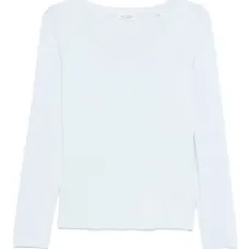 топ с длинными рукавами и круглым вырезом