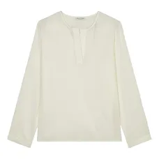 блузка с длинными рукавами и складками