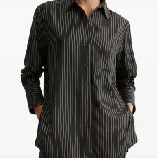 Полосатая рубашка на пуговицах Полосатая рубашка на пуговицах
