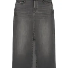 джинсовая юбка с разрезом