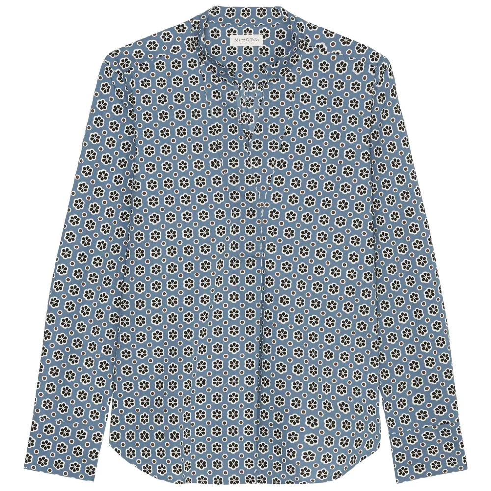 рубашка с цветочным принтом