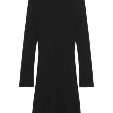 платье в рубчик с длинными рукавами платье в рубчик с длинными рукавами