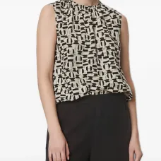 блузка с геометричным принтом блузка с геометричным принтом