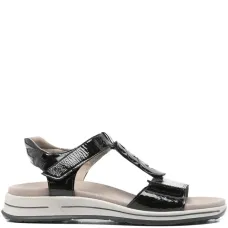 Сандалии с ремешком на щиколотке и логотипом