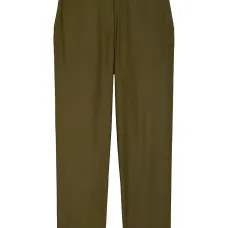 брюки строгого кроя с завышенной талией