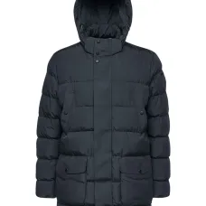 Стеганая куртка с капюшоном
