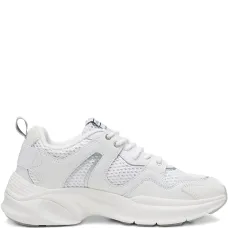 массивные кроссовки с сетчатыми вставками